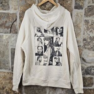 NEW Taylor Swift The Eras Tour Cream Picture Collage Hoodie Jacket